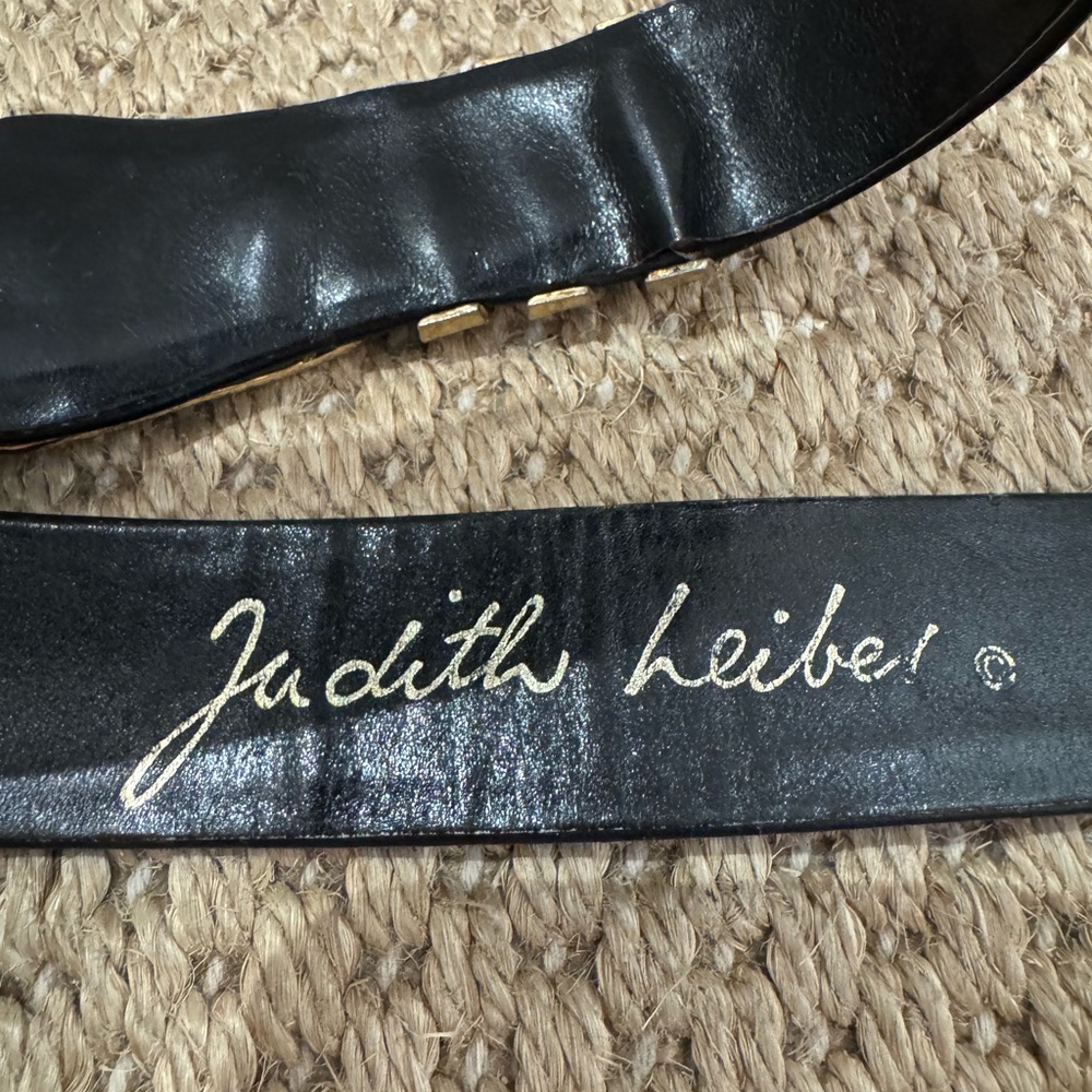 Judith Leiber Leather Waist Belt. Beautiful vintage detailed piece. - Picture 4 of 11